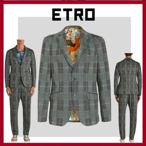 ETRO milano made in italy multicolor blazer jacket